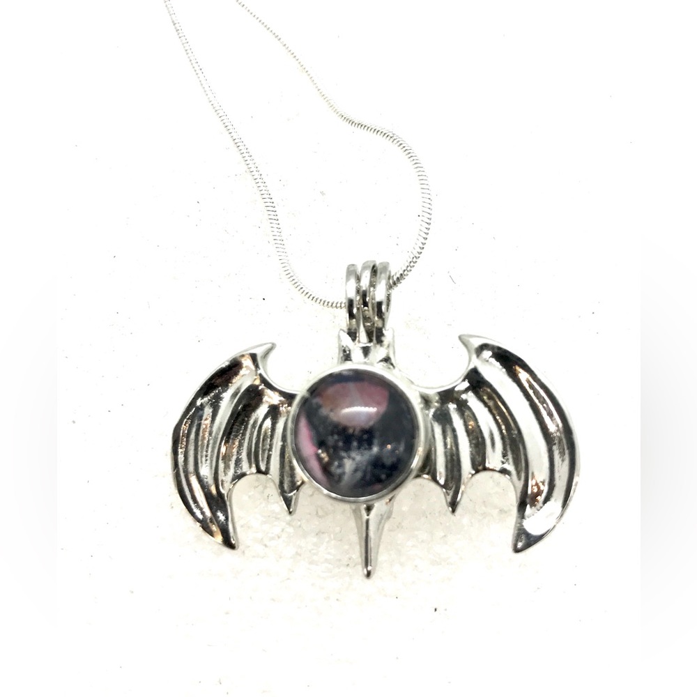 Necklace Bat handmade 12mm snap SN12